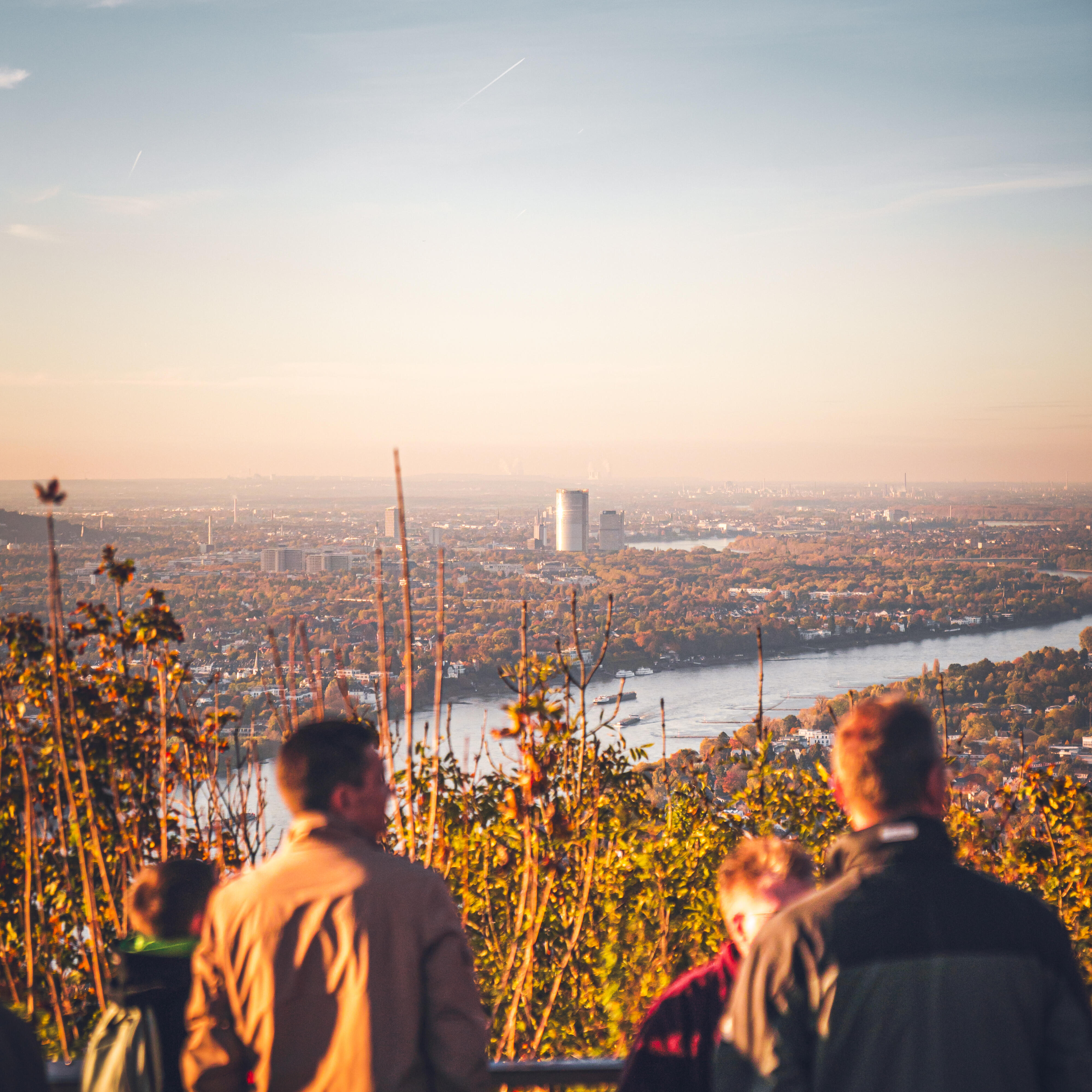 Drachenfels Ausblick Posttower Bonn
