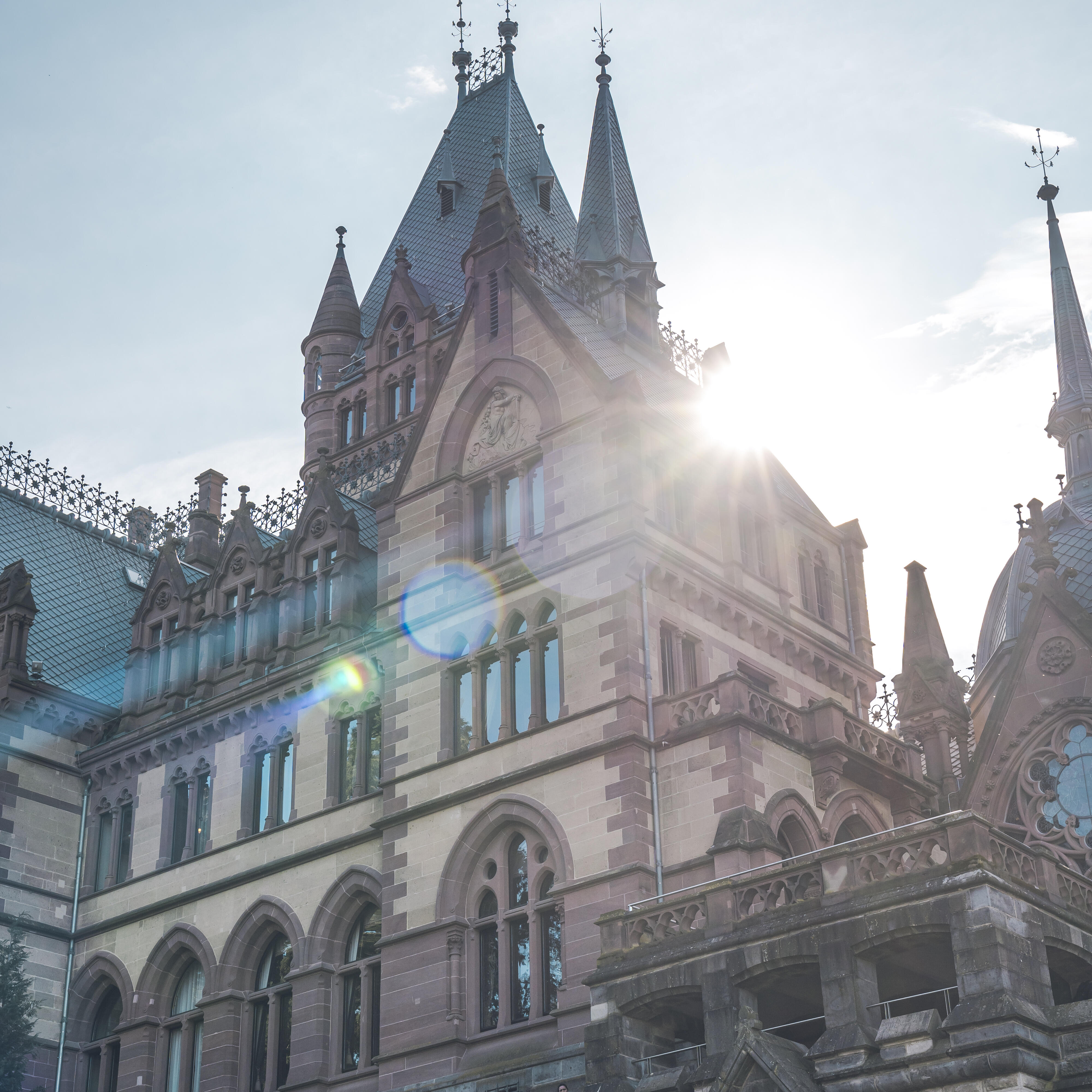 Schloss Drachenburg Sonne