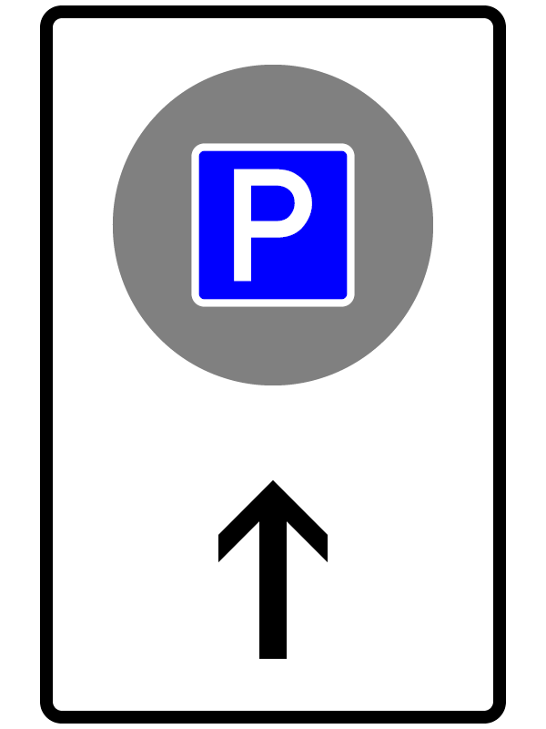 Parkumleitung Schild
